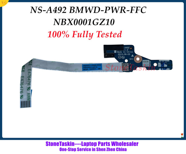 StoneTaskin High quality NS-A492 BMWD-PWR-FFC For Lenovo Ideapad 300-17ISK Power on Button Board NBX0001GZ10 100% Fully Tested