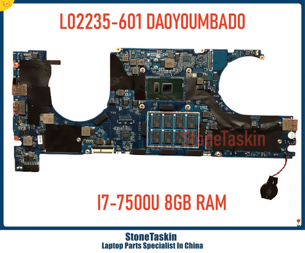 StoneTaskin L02232-601 L02234-501 For HP Elitebook 1040 G4 Laptop Motherboard DA0Y0UMBAD0 Mainboard I5-7300U SR341 I7-7500U 16GB