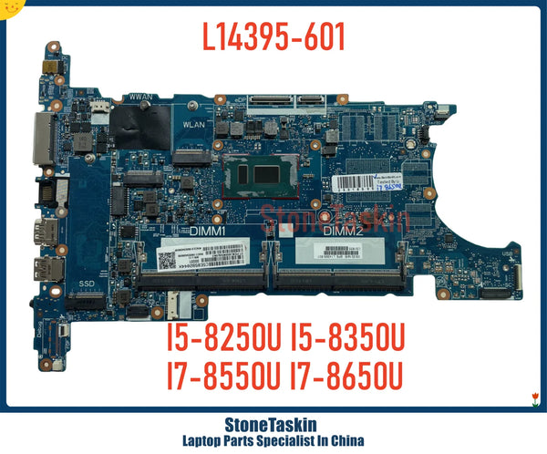 StoneTaskin L14395-601 For HP Zbook 14U G5 850 G5 Laptop Motherboard 6050A2945601-MB-A01 I5-8250U I7-8650U DDR4 Mainboard MB