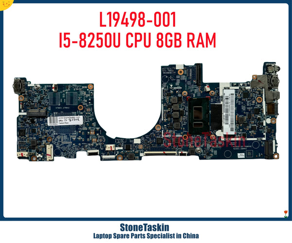 StoneTaskin L19498-601 L19498-001 For HP ENVY 13-AH Laptop Motherboard With SR3LA I5-8250U CPU 8GB RAM 17892-1N 448.0EF07.001N