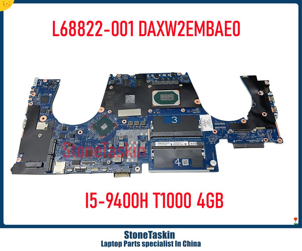 StoneTaskin L68822-001 For HP Zbook 15 G3 Workstation Motherboard DAXW2EMBAE0 I5-9400H T1000 4GB MB DDR4 L68822-601 Mainboard