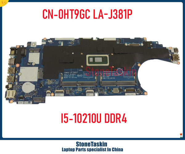 StoneTaskin LA-J381P for Dell Latitude 5510 Motherboard System Board 1.6G I5-10210U Quad Core Integrated Graphics CN-0HT7GC DDR4
