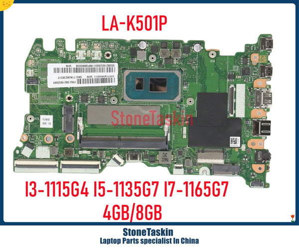 StoneTaskin LA-K501P For Lenovo ThinkBook 15 G2 ITL 14-ITL 14S Motherboard I3-1115G4 I5-1135G7 I7-1165G7 4GB/8GB 5B21B36503 MB