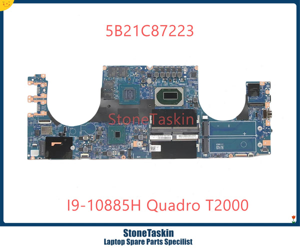 StoneTaskin Laptop Motherboard 5B21C87223 For Lenovo ThinkPad P1 Gen3 19770-1 I9-10885H CPU T2000 GPU 100% Tested