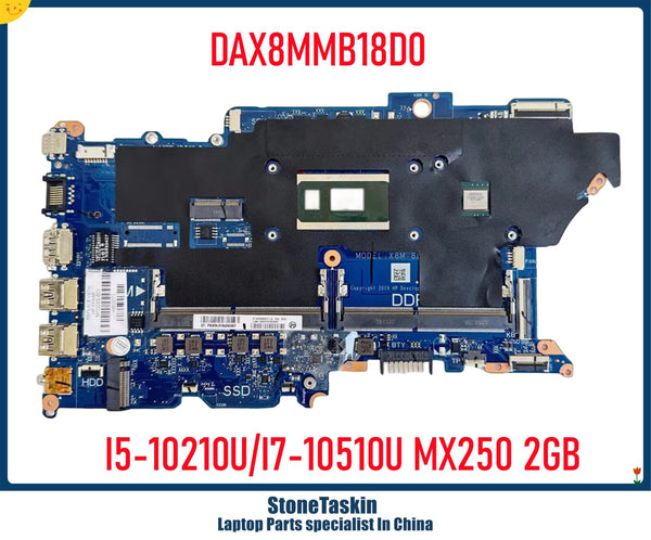 StoneTaskin M10283-601 L78082-601 DAX8MMB18D0 For HP ProBook 440 G7 450 G7 Laptop Motherboard I5-10210U I7-10510U MX250 2GB DDR4