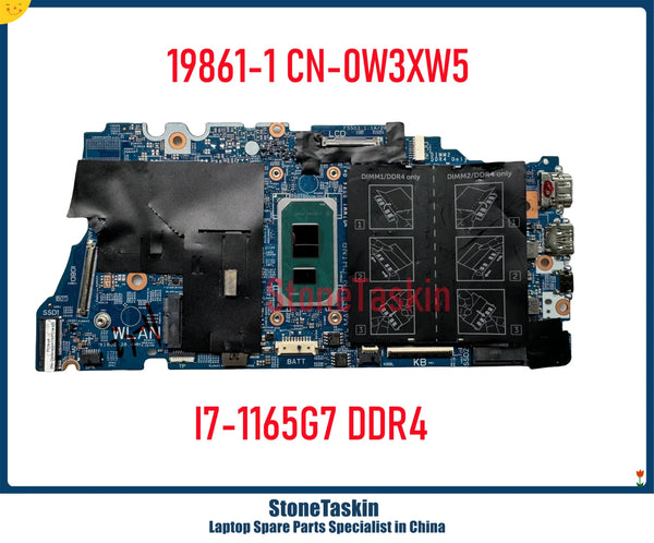 StoneTaskin M12WX WNVYK N9CJ5 For Dell Vostro 5502 5402 Inspiron 5409 5509 Mainboard 19861-1 I3-115G4 I5-1135G7 I7-1165G7 DDR4