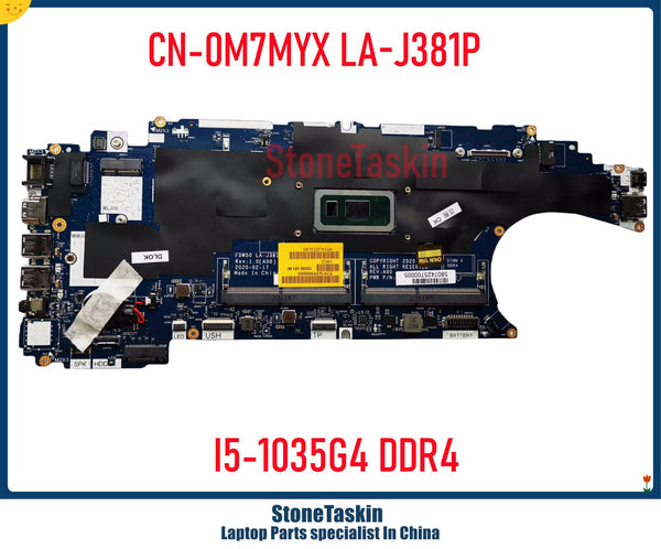 StoneTaskin M7MYX For DELL Latitude 5510 Precision 3550 Workstation Motherboard FDW50 LA-J381P CN-0M7MYX I5-1035G4 DDR4 Tested