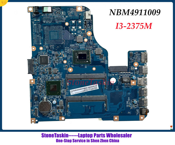 StoneTaskin NBM4911009 NB.M4911.009 For Acer aspire V5-571 laptop motherboard Touch Screen 48.4TU05.04M I3-2375M CPU DDR3