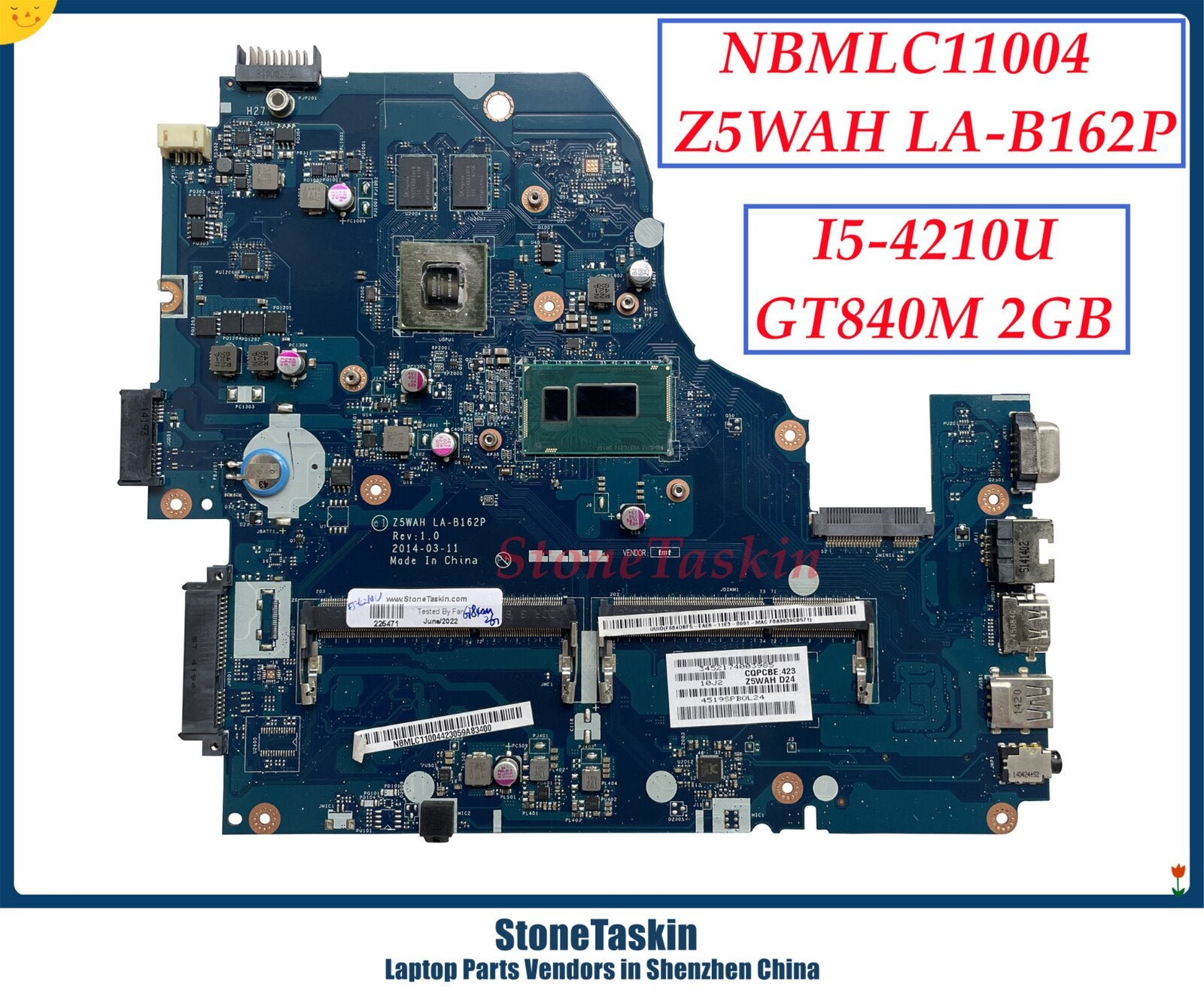 Laptop Motherboard For Acer StoneTaskin