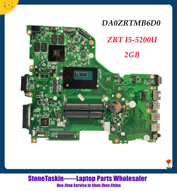 StoneTaskin NBMVM11007 DA0ZRTMB6D0 ZRT For Acer Aspire E5-573 E5-573G Laptop Motherboard With SR23Y I5-5200U CPU 2GB-GPU