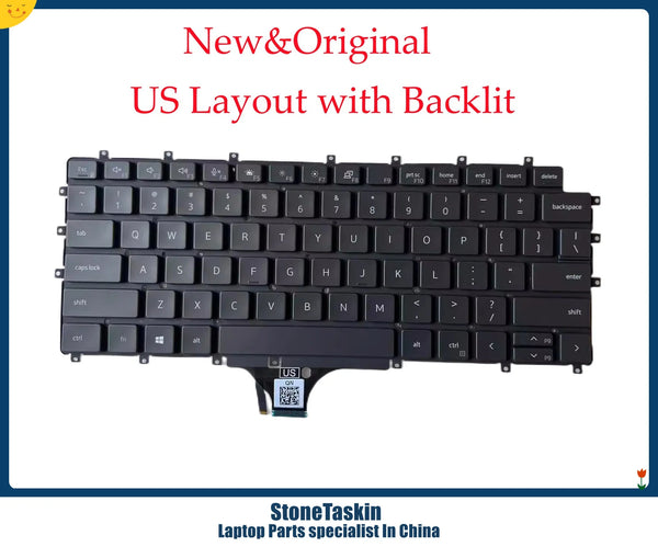 StoneTaskin ORIGINAL StoneTaskin New CN-01JHJY For Dell Latitude 5420 7420 7520 Laptop Keyboard US Layout With Without backlit 1JHJY 8MJ5F Tested MB FAST SHIP