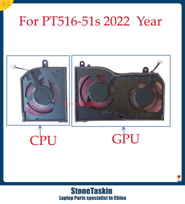 StoneTaskin New For Acer Predator Triton 500 SE PT516-51s 2022 Gaming Laptop CPU GPU Cooling Fan ND75C77-20M04 ND75C50-20M03