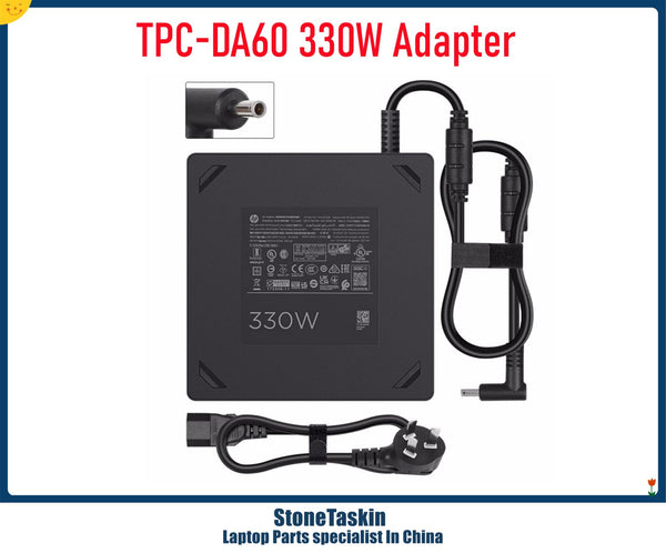 StoneTaskin New For HP TPC-DA60 Laptop Gaming Adapter 330W Power Supply 19.5V 16.92A Slim AC Power Supply Charger With Cable