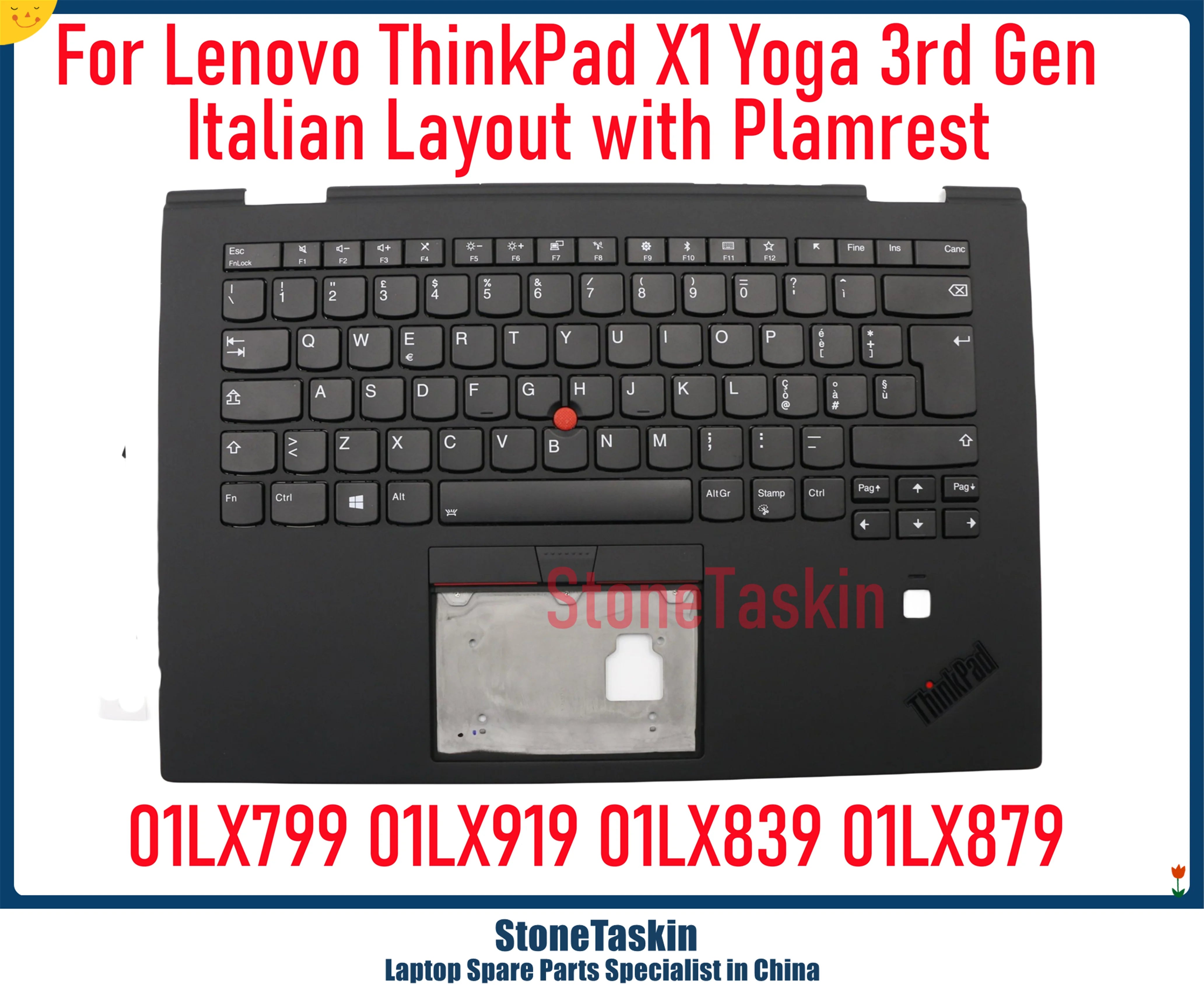 Italien Keyboard StoneTaskin New Original IT Italian Backlit Keyboard C Cover Palmrest