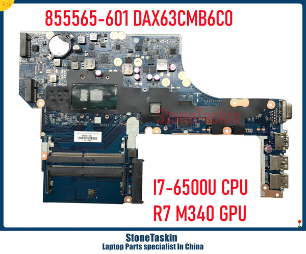 StoneTaskin Original 855565-601 855565-001 For HP Probook 450 470 G3 Laptop Motherboard SR2EZ I7-6500U CPU R7 M340 DAX63CMB6D1