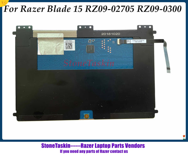 StoneTaskin Original For Razer Blade 15 RZ09-02705 RZ09-0300 Plamrest Touchpad Board 2018 2019 Black TP w cable 100% Tested