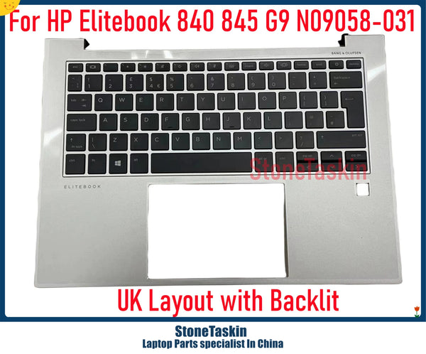 StoneTaskin StoneTaskin Original New For HP Elitebook 840 845 G9 14 Inches Laptop Keyboard Sliver Plamrest W Backlit N09058-031 Assemeably Free Shipping Fully Tested