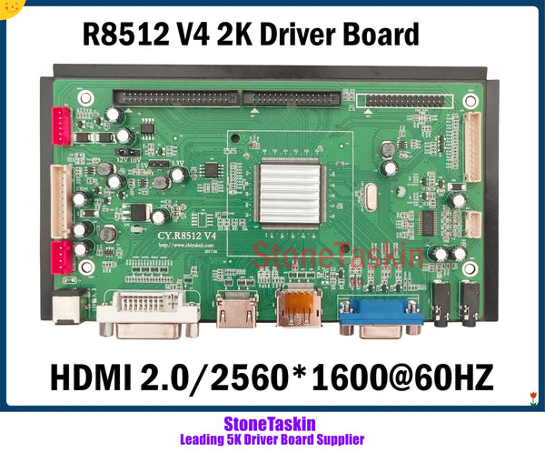 StoneTaskin High Quality R8512 For DIY iMac A1312 A1316 A1407 2K LCD Controller Conversion Drive Board HDMI2.0 60HZ LM270WQ1 A2 C2 E3 B1 B3 DP1.2 24V Power Supply