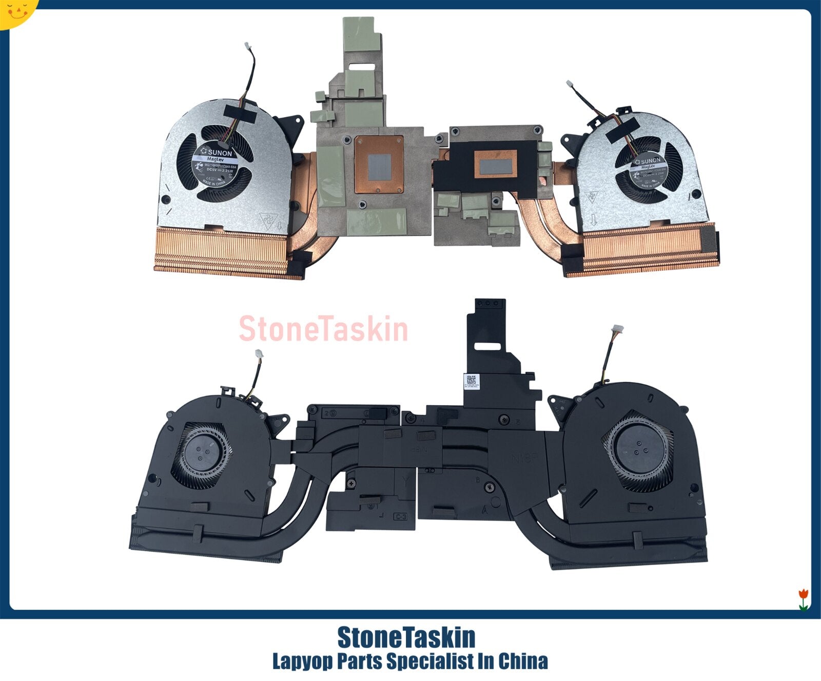 StoneTaskin Radiator FAN 5H40S19939 AT1EU001SS0 For Lenovo Legion Y545