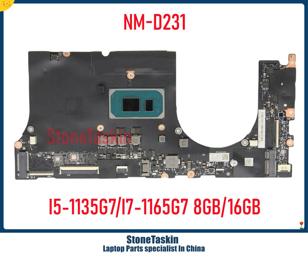 StoneTaskin Refurbished NM-D231 For Lenovo Yoga Slim 7 Pro-14IHU5 Laptop Motherboard I5-1135G7 I7-1165G7 8GB 16GB RAM Tested MB