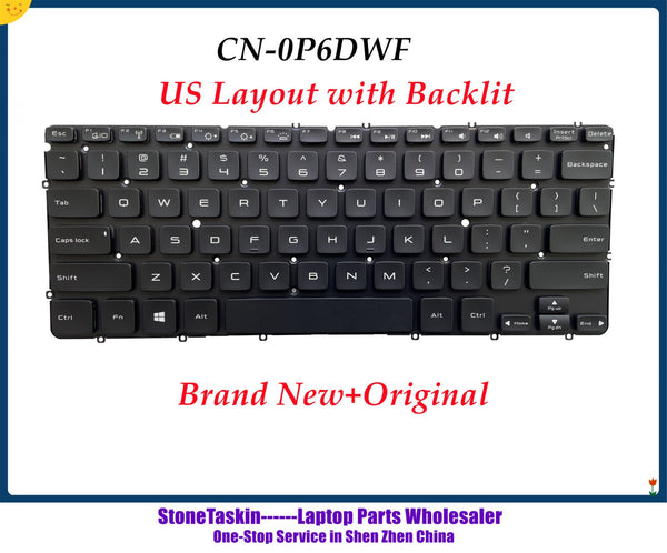 StoneTaskin US backlit New laptop keyboard for DELL XPS 12 13 XPS13D 13R L321X L322X Laptop Black Backlit NO Frame Fast ship