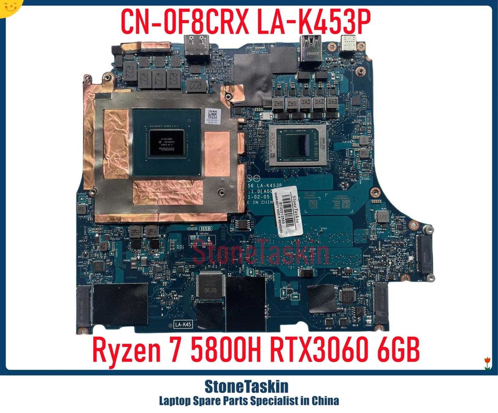StoneTaskin Used CN-0F8CRX For Dell Alienware M15 R5 AMD Laptop Gaming