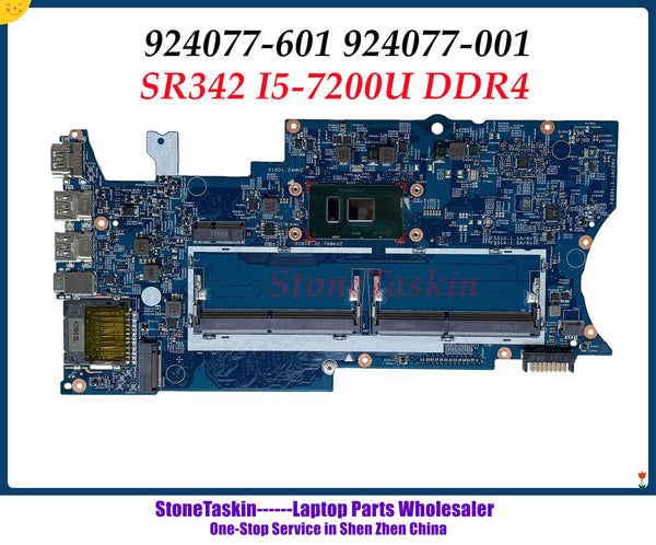 StoneTaskin for HP Pavilion x360 15 15-BR 15T-BR000 Series 924077-601 924077-001 UMA SR342 i5-7200U Laptop Motherboard Tested