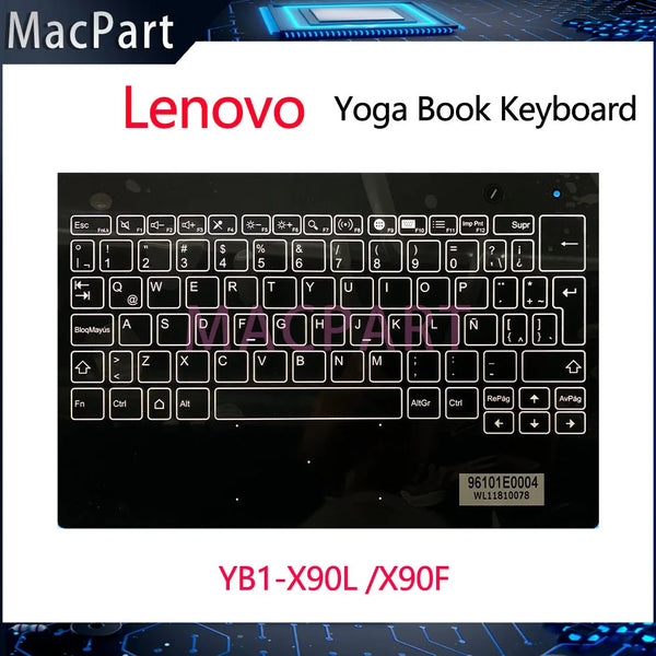 Teclado táctil para Lenovo Yoga Book Yogabook YB1-X90L X90, cubierta superior para reposamanos, Original, nuevo, 10,1"