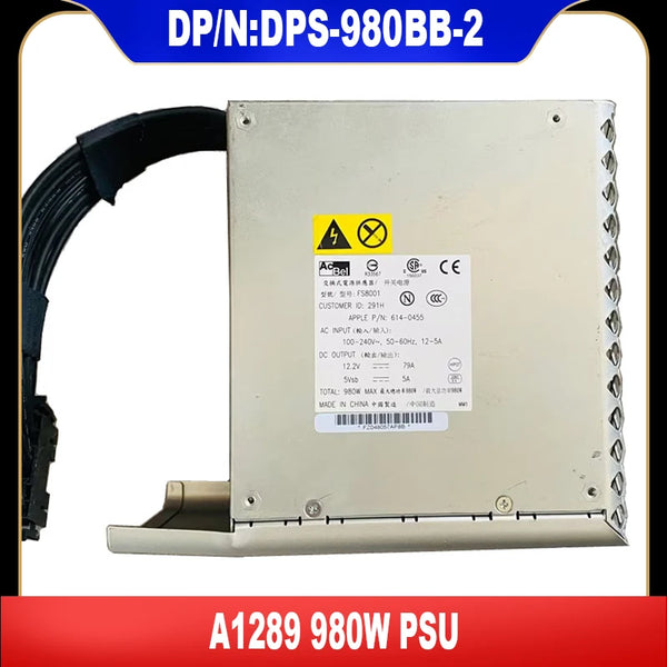 StoneTaskin USED DPS-980BB-2 FS8001 A1289 614-0435 DPS-980BB 980W PSU 661-5011 614-0436 614-0454 Power Supply High Quality Replacement Parts Fully Tested Free Shipping