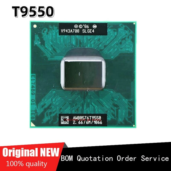 StoneTaskin Used for T9550 t9550 CPU 6M GM45/PM45 can work Cache 2.66GHz Dual-Core1066 100% Tested Fast Shipping