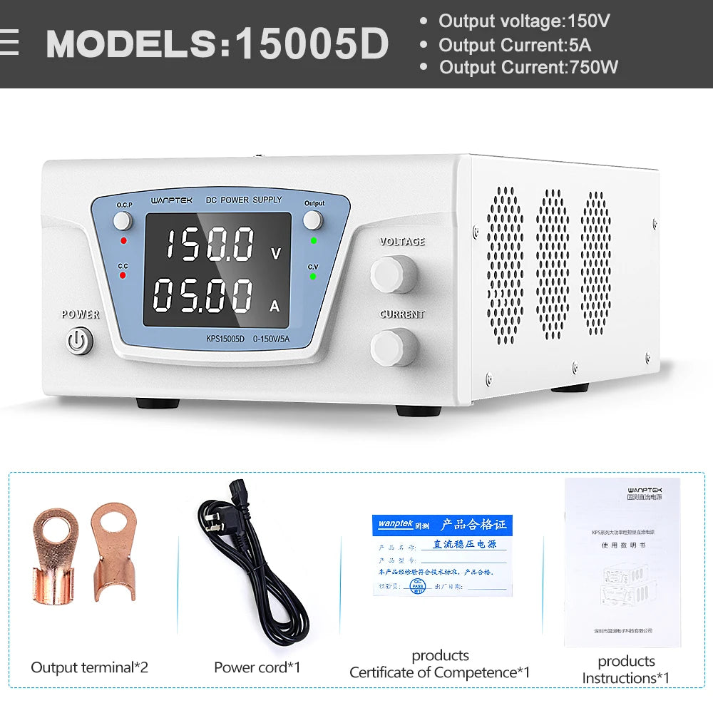 StoneTaskin Wanptek high power 300V 3A adjustable Lab power supply ben