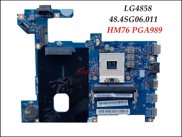 Wholesale LG4858 48.4SG06.011 For Lenovo Ideapad G580 Laptop Motherboard 90000312 HM76 PGA989 DDR3 100% Tested