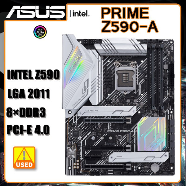 StoneTaskin Z590 Motherboard LGA 1200 Motherboard Asus PRIME Z590-A DDR4  128GB Intel Z590 USB3.2 PCI-E 4.0 3×M.2  ATX For 11/10th gen Core