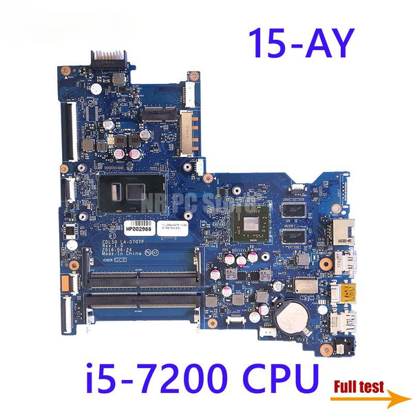 StoneTaskin For HP 15-AY Series Laptop Motherboard CDL50 LA-D707P With SR2ZU I5-7200 CPU R5 M330 GPU DDR4 Main Board