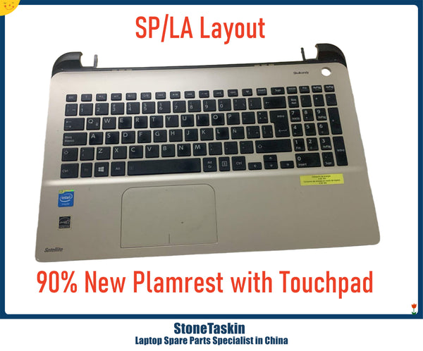 TOSHIBA Satellite L55-B 15.6" Laptop Palmrest W/ TouchPad + Keyboard