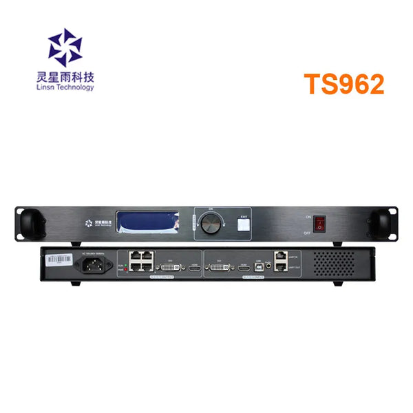 StoneTaskin new LINSN TS962 sender box with big sending card  four ports linsn led software for rental screen stage screen Fully Tested Free Shipping