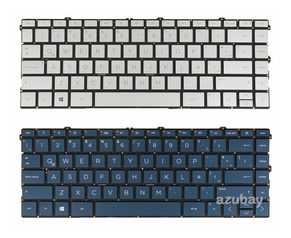 StoneTaskin Dark Blue New Latin Spanish Keyboard For HP Pavilion X360 14-DY 14M-DY 14-DY000 With Backlit Laptop PC Parts Replacement Keyboards KB