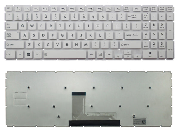 StoneTaskin Original Brand New  White US Keyboard For Toshiba Satellite S50W-C S55-B S55-C S55T-B S55T-C  Notebook KB Free Fast Shipping