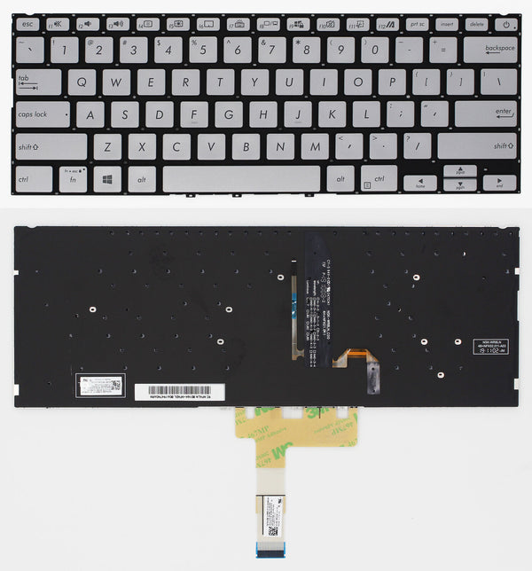 StoneTaskin Original Brand New Silver US Backlit Keyboard For ASUS V4200JP VivoBook S14 S432 S432FA S432FL Notebook KB Fast Shipping