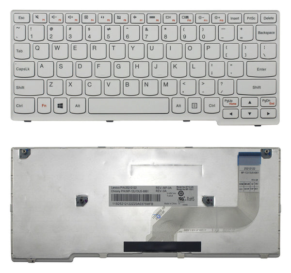 StoneTaskin Original Brand New White US Keyboard White Frame For Lenovo Yoga 11s Notebook KB Fast Shipping