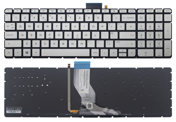 StoneTaskin Original Brand NewSilver UK Backlit Keyboard For HP Star Wars Special Edition 15-an000 Fast Shipping