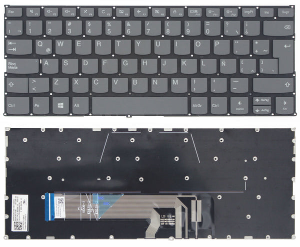 StoneTaskin Original Brand New Grey Latin Spanish Keyboard For Lenovo FLEX-14IML FLEX-14IWL S550-14ARE Notebook KB Fast Shipping