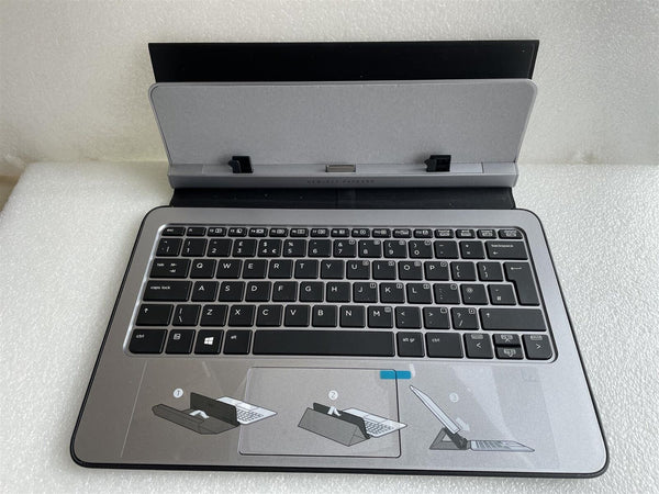 StoneTaskin For HP Elite x2 1011 G1 807621-031 Palmrest Case Keyboard UK English Genuine NEW