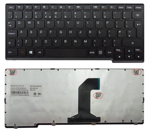 StoneTaskin Original Brand New Black UK Keyboard Black Frame For Lenovo Yoga 11 Fast Shipping