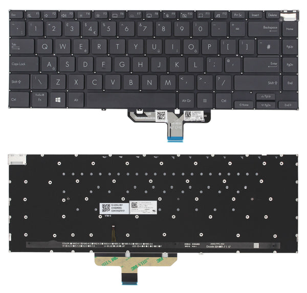 StoneTaskin Original Black Backlit UK Keyboard For ASUS Zenbook 14X OLED UX5400 UX5400E UX5400EA Fully Tested Free Shipping