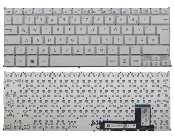 StoneTaskin Original Brand New White German Keyboard For ASUS X201 X201E X202 X202E X205 X205TA Notebook KB Fast Shipping