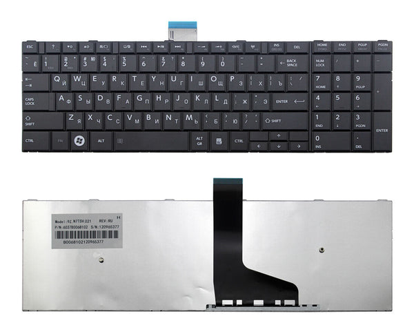 StoneTaskin Original Brand New Black Russian Laptop Keyboard For Toshiba Satellite C50-A C50D-A C50DT-A C50T-A C55-A Notebook KB
