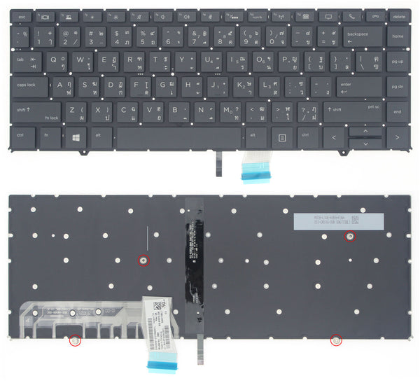 StoneTaskin Original Brand New Black Thai Backlit Laptop Keyboard For HP ZBook Studio G5 Mobile Workstation x360 KB