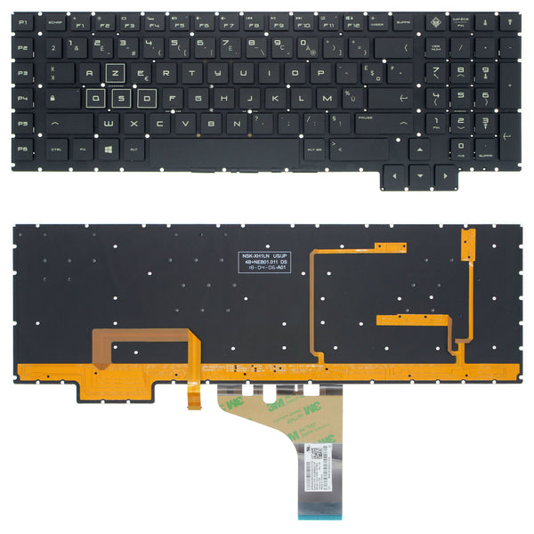 StoneTaskin Wholesale Brand New Black French RGB Backlit Laptoap Keyboard For HP OMEN 17t-an000 17t-an100 KB