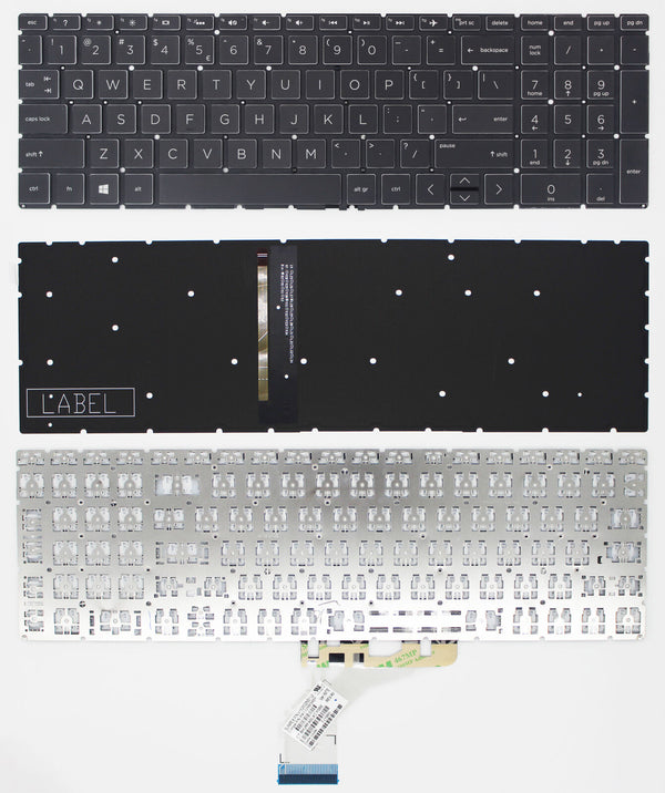 StoneTaskin Original Black Backlit US-Intl Keyboard For HP 15q-ds0000 15q-ds1000 15q-ds3000Notebook KB Keyboard Fully Tested Free Shipping